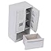 1/12 Dollhouse Miniature Fridge Refrigerator White Doll House Furniture Accessories