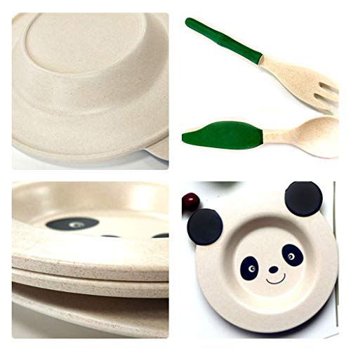 Kuke Eco-Friendly Healthy Unbreakable Toddler Baby Dinner Tableware Sets for Kids