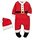 Carters Unisex Baby 2-Piece Velour Santa Suit Red