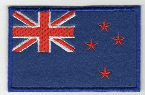 Embroidery Patch New Zealand Flag Felt Applique 3 7/16"х2.25"