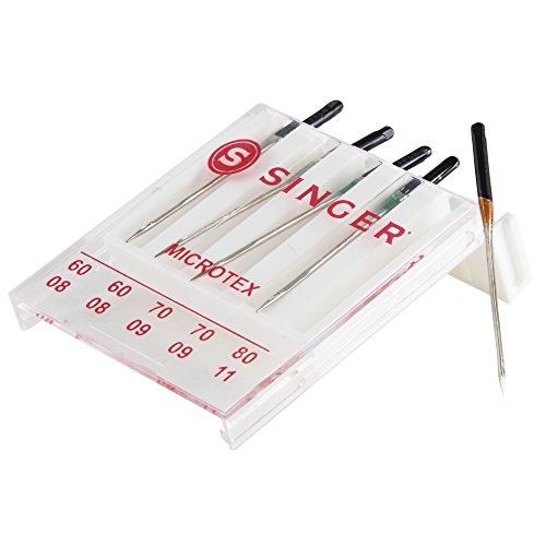 Singer Assorted Universal Microtex Sewing Machine Needles, 60/08, 70/09, 80/11