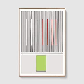 Framed Canvas Home Artwork Decoration Lines Art Canvas Wall Art for Living Room, Bedroom - 16x24 inches