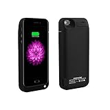 For iPhone 5/5s Charger Case, BSWHW 4200mAh 4” iPhone 5/5s Portable Battery Case with Built-in Kickstand Extended Battery Pack Rechargeable Power Protection case Backup Juice Bank Cover (Dark Black)