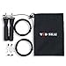WODSKAI Jump Rope-Adjustable Speed Cable Skipping Ropes-Best for Crossfit, WOD, MMA, Boxing Fitness Training with Ball Bearing System-Free Carry Bag-Spare Cable Including