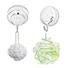 ShineMe Premium ABS Suction Cup Hook with Plating Vacuum Traceless Hooks for Smooth Wall Shower Kitchen Window Bathroom Hook Bag Coats Towels Caps Holder (2pcs)