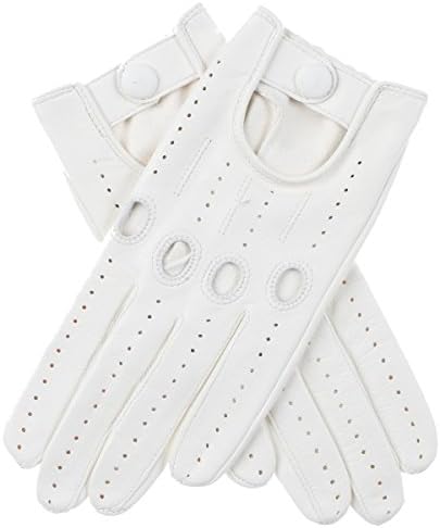 Lundorf Mary Women´s Italian Leather Driving Gloves With Button Closure