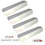 93321(4-pack) Stainless Steel Heat Plate Replacement for Charbroil, Kenmore Sears, Thermos, Lowes Model Grills and Others