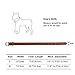 PAWCHIE Leather Dog Collar with Alloy Buckle - Genuine Small Medium Large Dog Collar Adjustable Puppy Necklace Pet Collar Brown