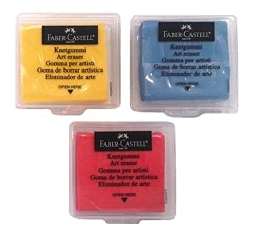Faber-Castell Kneadable eraser in plastic box (Pack of 3)