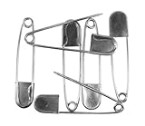Stainless Steel 5-Inch Laundry Safety Pin 10-Pack