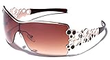 Oversized Women's Fashion Aviator Shield Sunglasses