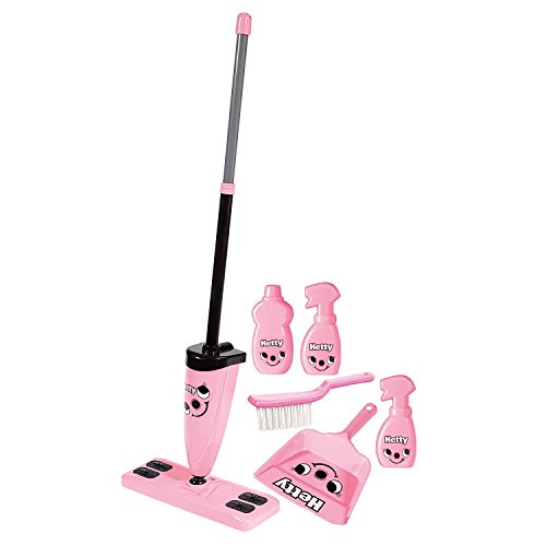 Casdon little helper hetty floor cleaning set roleplay toy, pink/…
