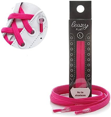 Leazy No Tie Shoelaces for Kids and Adults - The Flat Elastic Shoe Laces with Anchor Tip