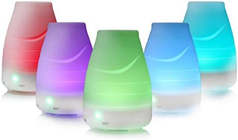 Portable Aromatherapy Essential Oil Diffuser Ultrasonic Mist Air Humidifier with Color Changing Lights For Home, Yoga And Bedroom