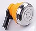 1.2L Orange Portable Silicone Collapsible Tea Kettle Outdoor Camping Travel Kettle Foldable Pot