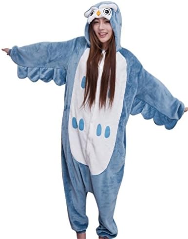 Wildestdream Adult Unisex Onesie Costume Animal Cosplay Pajamas Small Owl