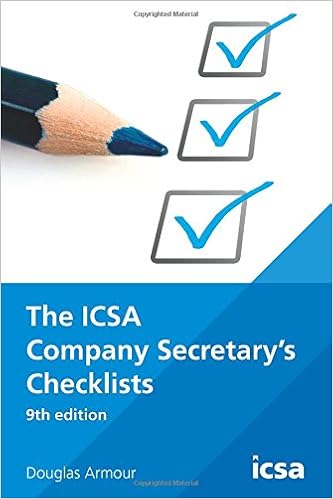 Manual The Icsa Company Secretarys Checklists - 