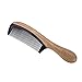 Garcoo Green Sandalwood Hair Comb, Handmade Anti-Static Detangling Buffalo Horn Comb, Natural Aroma Wooden Comb