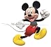 9 Inch MICKEY MOUSE Removable Wall Decal Sticker Art Walt Disney Home Decor 9 1/2 inches wide by 9 inches tall