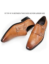 La Milano - Zapatillas de hombre con correa doble para monedero de Oxford, estilo formal
