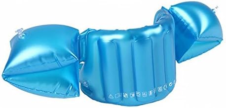Mofek Inflatable Swim Trainers Arm Bands Floater Sleeves Swimming Rings Floats Swim Vest For Kids (Blue, M)