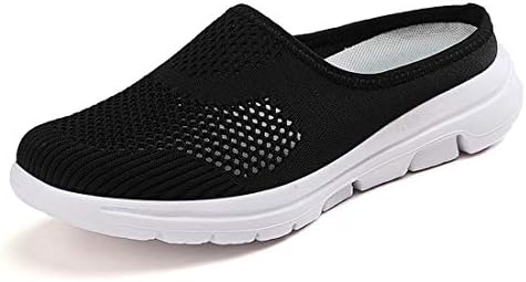 BIFINI Womens Backless Sneakers Mesh Slip-on Mule Shoes Breathable
