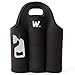 Insulated 6 Pack Beer Carrier with Bottle Opener, Thick Neoprene Cooler Bag. Keeps Cold and Protected, Machine Washable