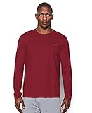 Under Armour Men's Charged Cotton Long Sleeve T-Shirt, Cardinal/Graphite, X-Large