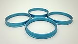 AccuWheel ACHR72-5710M Aluminum Wheel Hub Centric Rings (72.62mm OD to 57.10mm ID) - Pack of 4 Hubrings