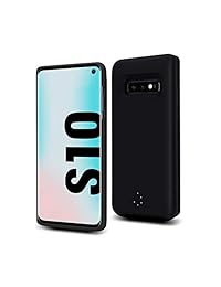 ZTESY   Funda de batería para Samsung Galaxy S10 (6000 mAh, capacidad de carga portátil, batería recargable, batería extendida, funda protectora para el cargador para Samsung Galaxy S10 (negro)