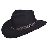 Scala Men's Crushable Wool Outback Hat
