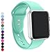 a8Miss Apple Watch Band, Silicone Replacement Iwatch Bands Series 1, Series 2,Series 3 (38mm M/L, Mint Green)