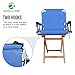 ALPHA CAMP Stadium Seat Padded Chair for Bleachers with Back& Arm Rest, Blue