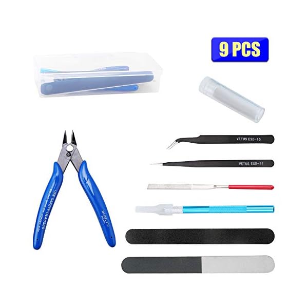 WiMas 9 StÃ¼ck Standard Gundam Modellierer Basic Tools, Gundam Modeler Grundwerkzeuge, Modellbau Werkzeuge – Bild 3