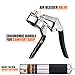 REXBETI Grease Gun, Heavy Duty Pistol Grip Grease Gun Set with 18 Inch Flex Hose, Extended Steel Barrel, 2 Reinforced Coupler Included