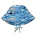 i play. by green sprouts Boys' Baby Play. Bucket Sun Protection Hat, Blue Whale League, 9/18mo