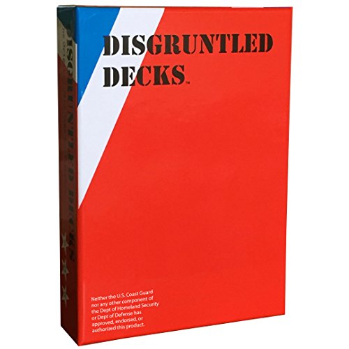 Disgruntled Decks - The Original Military Party Card Game for Veterans - "Coastie-themed" Deck