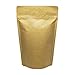 Stand-up Food Pouch Kraft Zip Lock Zipper Foil Lined Food Bag 2 ounce - FDA and USDA Food Compliant (10 Pack)