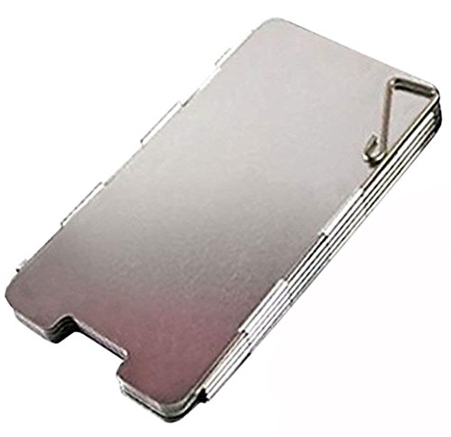 IDOMIK Stove Windscreen for Camp, 12 Plates Camping Windshield, Folding Stoves Wind Screen, Foldable Outdoor Cooking Portable Wind Guard Aluminum Alloy Lightweight