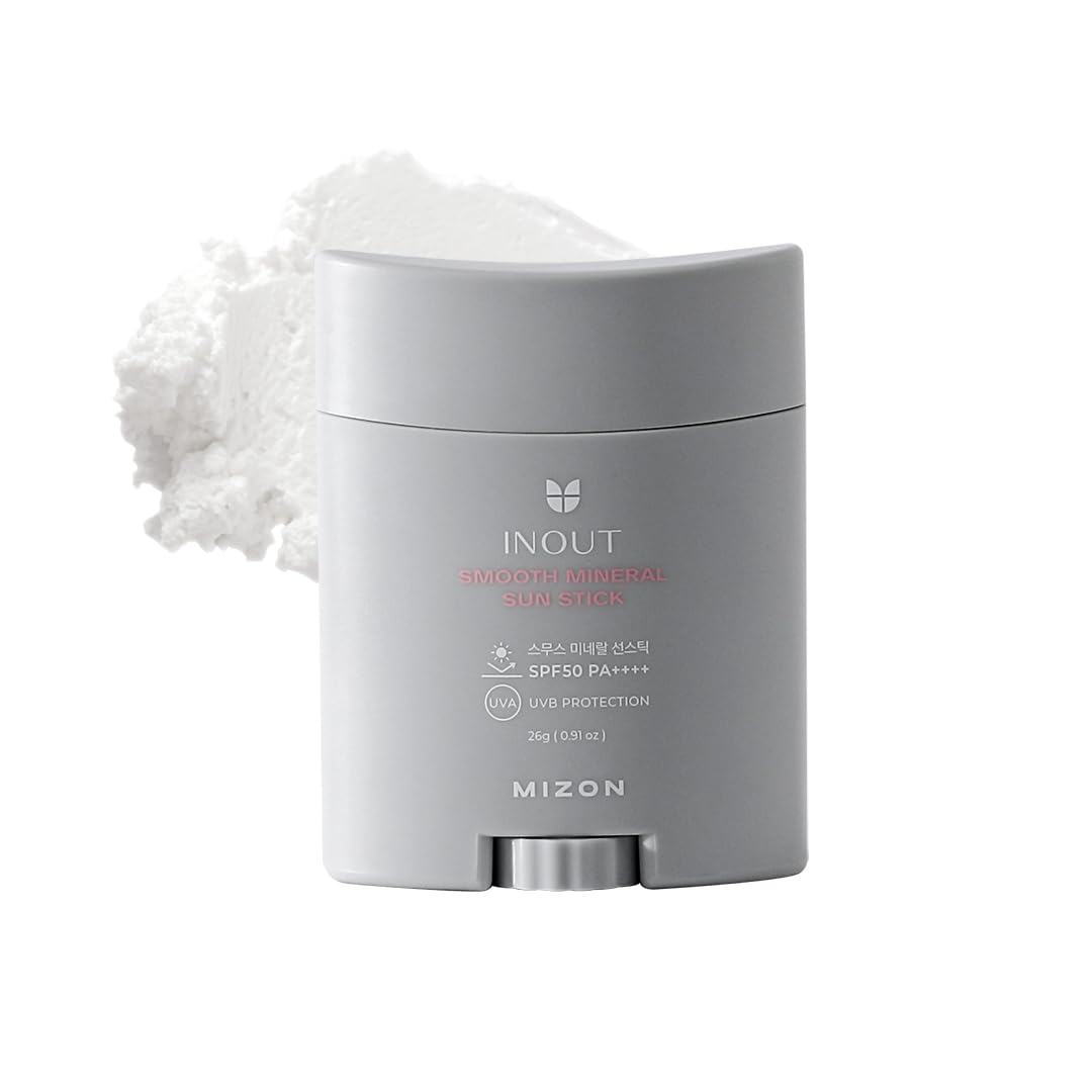 [MIZON] INOUT SMOOTH MINERAL SUN STICK SPF50 PA++++ (26G) Korean Skincare - Your go-anywhere sun protection in a stick - 24hour long-lasting protection - Suitable for sensitive & acne-prone skin