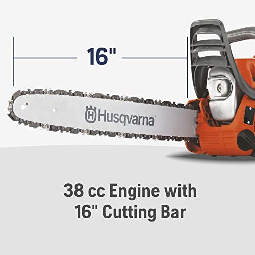 Husqvarna 120 Mark III Gas Chainsaw, Garden Tools, 16 Inch, Gifts for photo 10