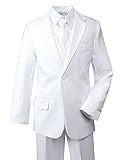 Spring Notion Big Boys' Modern Fit Dress Suit Set White