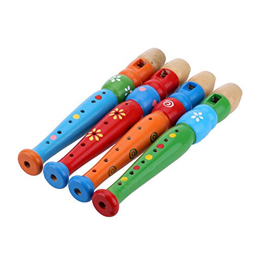 LeSharp Learning & Education, Colorful Wooden Clarinet Piccolo Children Musical Instrument Educational Toy - Random Color - Thumbnail 4