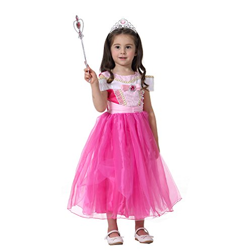 Kasual Little Girls' Princess Strap Dress Belle Inspired Costume Party Cosplay Dress Up 3-12 Years Old