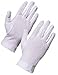 White Stitched Cotton Gloves - Large