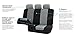 FH Group Three- Row 7 Seater Multifunctional Flat Cloth Car Seat Covers, Airbag Compatible and Split Bench - Fit Most Car, Truck, SUV, or Van Gray/Black