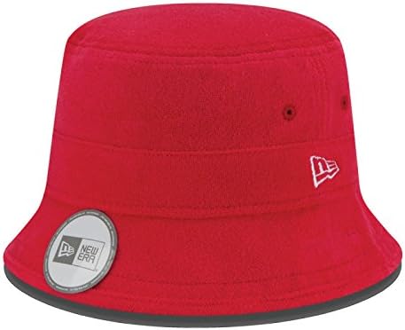 Branded New Era Terry Bucket Hat (Large, Scarlet)