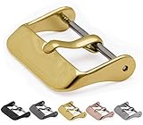 BARTON Watch Bands - Replacement Buckle - Choice of Color & Width - Gold 24mm - Vacuum PVD Finish