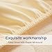 SONORO KATE Bed Sheet Set Super Soft Microfiber 1800 Thread Count Luxury Egyptian Sheets 18-Inch Deep Pocket Wrinkle and Hypoallergenic-4 Piece(Queen Ivory)
