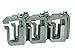 GCI Truck Cap / Camper Shell Clamps - Silver (set of 6)